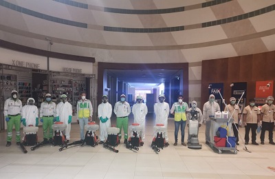 Tadweer participates in disinfection of shopping centres in Abu Dhabi  